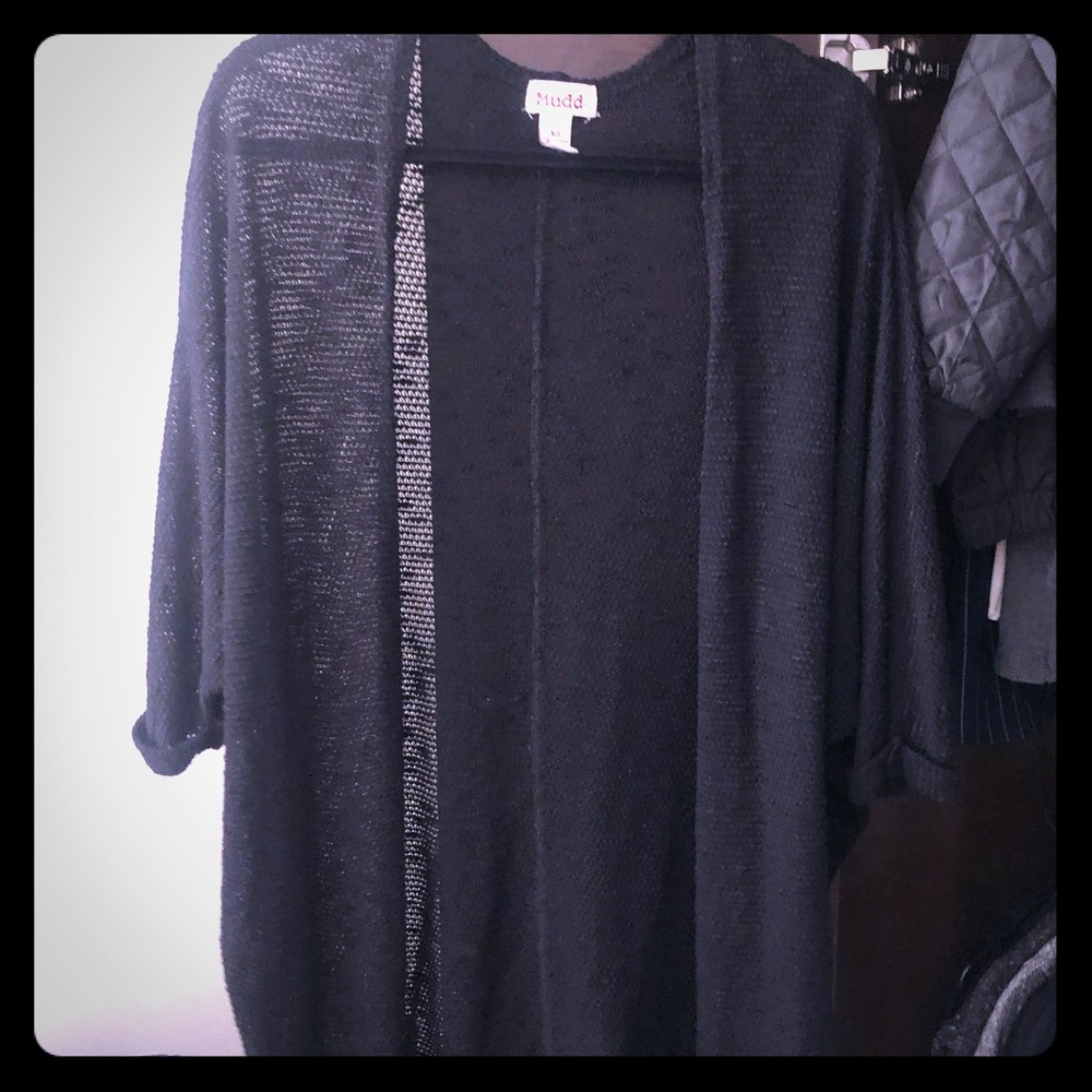 Black cardigan